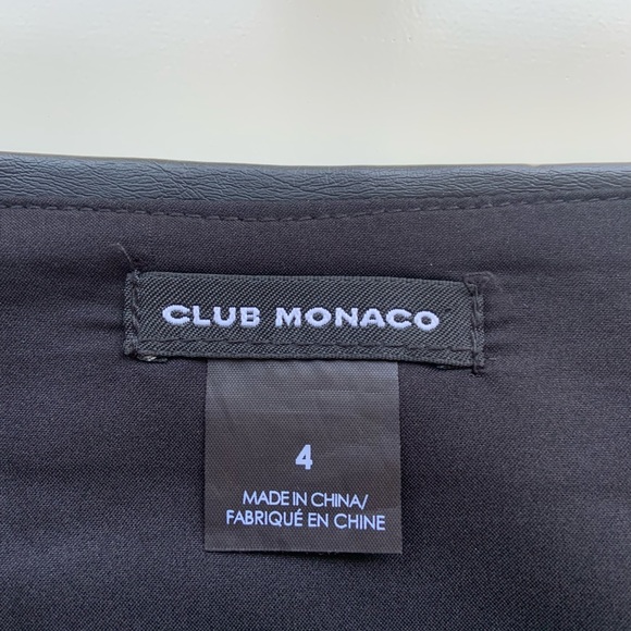 Club Monaco Faux Leather Kay Skirt - Picture 4 of 9